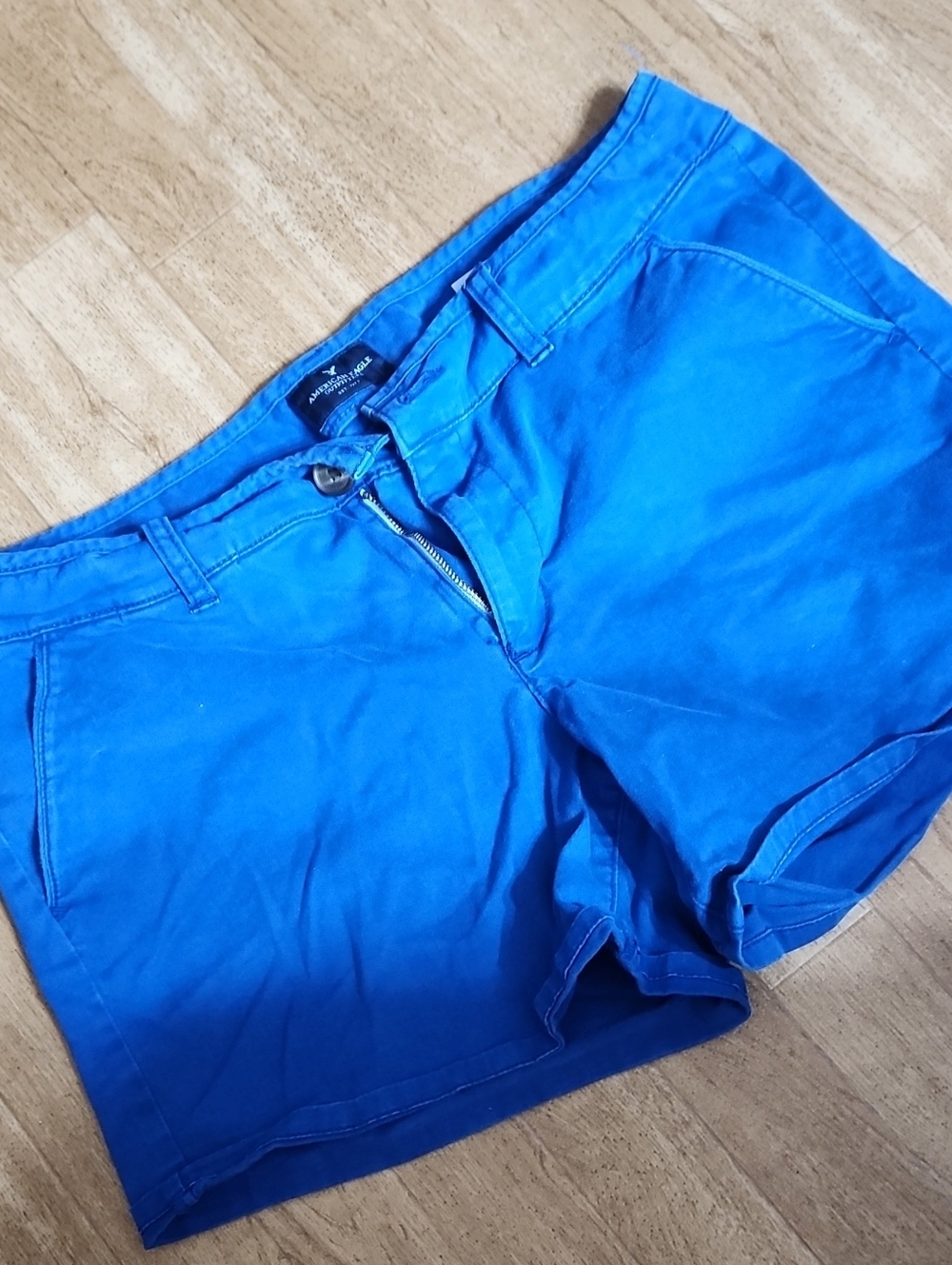 American Eagle Outfitters Bright Blue Women's Chino Shorts